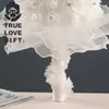Encaje de flor de rosa estilo europeo creativo para sostener flores ceremonia de boda regalo de amor ramo flores artificiales hechas a mano