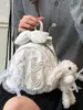 Yue Zi 2026 Nova Bolsa Feminina Estilo Coreano Mochila de Coelho Fofa Feminina ins Coração de Menina Kawaii Mochila Pequena de Viagem