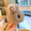 Conejo de Jade de Imitación de Lana de Alta Calidad Lindo Conejo Muerto de Peluche de Visón Resistente a Alta Presión Colgante para Bolso Llavero