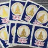 Regong Tíbet Nepal Thangka Puro Pintado a Mano Buda Maestro de la Medicina Núcleo de Tarjeta 4*5