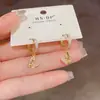 Aretes de Mariposa de Circonita Frescos y Elegantes Dulces Versátiles para Mujer, Diseño Simple y Único Pendientes Pequeños al por Mayor
