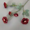 Arte Floral para Casamento Flor Vermelha Material de Fundo Decoração Ikebana Rosa Eucalipto Arranjo para Sala de Estar Interna