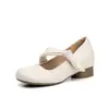 Sapatos Casuais Femininos de Verão 2026 Estilo Francês, com Salto Escondido, Lindo Laço, Suaves e Elegantes, Tamanhos Pequenos 32, 33, 34