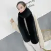 Bufanda Nueva de Imitación Piel de Zorro Color Sólido Bufanda Caliente para el Cuello Moda de Invierno para Mujer Chal Versátil Cubierta Decorativa Caliente para el Cuello