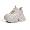 Zapatos de papá con plataforma alta para mujer, nuevos zapatos casuales de otoño 2026, estilo vintage desgastado, zapatos versátiles para mujer