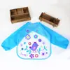 Comercio exterior abrigo infantil anti-vestir completamente impermeable bebé bebé EVA desechable ropa de arroz delantal babero ropa para pintar