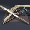 Juego de adornos de espada de artesano Longquan Zhou cuchillo recto cuchillo corto arma de espada cuchillo largo al por mayor hoja sin abrir