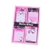 Notas Adhesivas de Hello Kitty con Papel Adhesivo para que los Estudiantes Escriban Mensajes, Notas Adhesivas Reutilizables, Bloc de Notas del Gato Kt, Notas de Recado