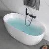 Banheira doméstica de acrílico para espaços pequenos, banheira de hotel e homestay, autoportante, móvel, banheira de uma peça sem costura com chaise longue