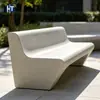 Banca larga de hormigón UHPC de una sola pieza para paseos marítimos, asiento exterior sencillo, banca larga de terrazo para zonas residenciales, fábrica