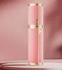 Frasco de embalagem de perfume de couro de alta qualidade 10ml com enchimento inferior, frasco de perfume para viagem portátil com spray de enchimento direto, frasco a vácuo