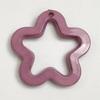 Accesorios de pegamento crema DIY al por mayor flor de ciruelo hueca estrella de cinco puntas orificio para colgar Cuentas colgante aretes con cuentas accesorios de joyería