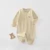 Ropa de Bebé Clase A Primavera y Otoño Manga Larga Sin Etiquetas Traje para Gatear en Casa Recién Nacido Mono Cómodo Fábrica de Origen