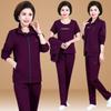 Traje deportivo de otoño para mamá talla extra ropa casual para mujer de mediana edad ropa de otoño para mujer de mediana edad
