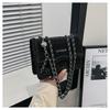 Bolso pequeño cuadrado cruzado al hombro estilo Western simple 2024 patrón de ola primavera temprana nuevo casual moda para ir al trabajo estilo coreano para mujer