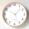 Reloj de Pared Estilo Japonés Reloj de Cuarzo Sala de Estar Hogar Reloj Sencillo Reloj de Pared Estilo Madera Moderna Reloj de Pared Silencioso
