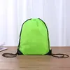 Mochila com Cordão de Poliéster para Eventos ao Ar Livre, com Bolso de Cordão, para Homens e Mulheres, Mochila Esportiva Impermeável com Logo Personalizado
