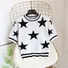 Suéter de punto de manga corta con cuello redondo de color contrastante estilo europeo para mujer, nuevo estilo Chanel, top de moda adelgazante t