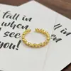 Anel Minimalista Vintage Liso Estreito Francês Retrô Escovado Geométrico Irregular Personalidade Anel para Mulheres