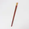Palillos públicos de madera maciza al por mayor de madera de ala de pollo sin laca china sándalo rojo palillos con cabeza de cobre hotel hogar palillos públicos personalizados