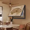 Bambu de Tinta Novo Estilo Chinês Caixa de Distribuição Pintura Decorativa Estética da Dinastia Song Caixa de Medidor de Eletricidade Pintura para Pendurar na Parede Caixa Multimídia Personalizada Cobertura de Parede
