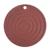 Alfombrilla gruesa de 18 cm resistente al calor, posavasos, mantel individual, alfombrilla de silicona, base de silicona resistente al calor, base redonda para olla, base para tazón, mantel de mesa