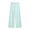 Pantalones casuales versátiles de estilo europeo y americano de cintura alta, nuevos para principios de otoño, corte holgado, adelgazantes, de pierna recta, hasta el suelo, pantalones deportivos