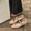 Celebridad de Internet Explosiones Estilo Hada Combinación de Colores Zapatos Mary Jane Mujer 2025 Primavera Nuevos Zapatos de una Sola Capa Versátiles con Estilo Fragante