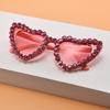 Gafas de sol de nuevo amor transfronterizas 2023 moda clásico forma de corazón estación internacional explosiones gafas de sol de diamantes