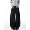 Pantalones Machete Perpendant de Alto Grado Estilo Americano para Adolescentes Hombres y Mujeres Retro Sueltos de Pierna Ancha Casuales Largos