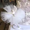 Celebridad de Internet Niña de Ballet Decoración para Pastel Little Red Book Perla Hilo Tejido a Mano Recipiente Vestido Decoración para Pastel Vestido Pieza Única