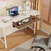 Tablero de extensión de escritorio, escritorio de computadora de oficina, bandeja para teclado, plegable, estante de almacenamiento sin taladro, mesa de extensión de brazo