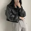 Vendido, me lo quedo Chaqueta holgada de cuero de alta calidad Ropa de abrigo Color castaño Talla única para todos Piel de conejo negra Cuero sintético