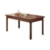 Mesa de Comedor de Madera Maciza Sala de Estar Hogar Apartamento Pequeño Mesa de Comedor de Madera de Nogal Mesa Combinada Rectangular Simple para Comer Mesa y Sillas de Comedor