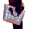 Bolso Cruzado de Algodón Espacial Transfronterizo Bolso de Hombro Acolchado de Algodón Rpet Estilo Coreano Bolso Tote de Plumón Rpet Fábrica Personalizada