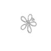 Aretes Frescos para Mujer ins Estudiante Coreano Viajero Diario Plumeria Dulces Pequeños Diamantes Huecos Aretes de Flores