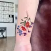 Lindo e Fresco Buquê de Flores Estilo Ins Tatuagens Adesivas Simples para Braços, Novas Tatuagens Adesivas Transfronteiriças
