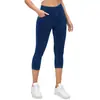 Jeans cropped de mujer de alta elasticidad más vendidos de Amazon, pantalones ajustados de color liso, pantalones de yoga casuales adelgazantes, pantalones deportivos de punto