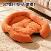 Esterilla para cama de gato y perro, versión de verano, ampliada y engrosada, especialmente diseñada para gatitos y cachorros, forro polar de peluche, fácil de limpiar