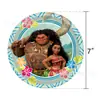 Nuevos Suministros Decorativos para Fiesta Temática Moana Maravilla Oceánica Papel de Seda Plato Mantel La Bandera Arreglo de Vajilla