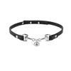 Colar Gargantilha Punk Y2K Diamante Negro Menina Doce Cool Picante Subcultura Gótico Resistente Design de Nicho Acessório