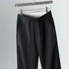 Novas Calças Casuais Retas para Primavera/Outono para Homens, Novas Calças Longas Casuais Grossas para Meia-Idade, Calças Elásticas do Papai
