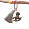 Chaveiro de Carro de Cavalo Corrente para Celular Yiming Xianyuan Escultura em Madeira Ano do Cavalo Pingente Cavalo do Zodíaco Pendente de Bolsa para Pendurar no Pescoço