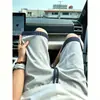 Pantalones cortos casuales de cuadros estilo americano de corte ajustado para hombre, de algodón mamba fino para verano, con cordón elástico, diseño de pantalones deportivos