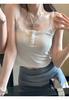 Roupas Femininas Sexy Puras Estilo Coreano Renda Colete Elegante Verão Spice Girls Cor Sólida Slim-fit Emagrecedor Roupa Íntima Roupa Externa Alça