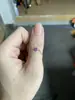 Anillo de Cadena Arcoíris Noche Estrellada Brillante Regalo para Niña Doce Piedras de Nacimiento Piedra del Mes Topacio Simple Nicho TK