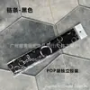 Bolsa Pop Empaquetada Individualmente con Asa Larga, Envuelto con Pañuelo de Seda, Pañuelo Pequeño de Satén Estampado, Cinta, Cinta de Regalo