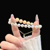 Pulsera de Perlas Azucaradas Suaves Estilo Francés con Lazo y Perlas de Diamante Brillantes, Diseño de Nicho, Joyería de Lujo de Gama Alta