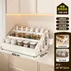 Estante para condimentos de cocina, estante para condimentos de encimera, estante multifuncional de almacenamiento de condimentos para aceite, sal, salsa y vinagre
