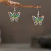 Venta Caliente Transfronteriza Pendientes Acrílicos 2D de Mariposa Colorida Retro Pendientes Exquisitos de Regalo para Niñas Nuevos Productos de Primavera y Verano
